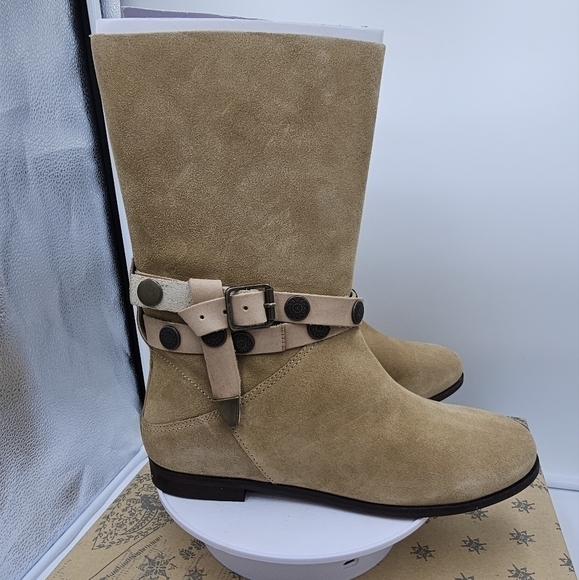 Free People Hayden Suede Pull On Ankle Boots Size 37(6.5-7) - Picture 9 of 10